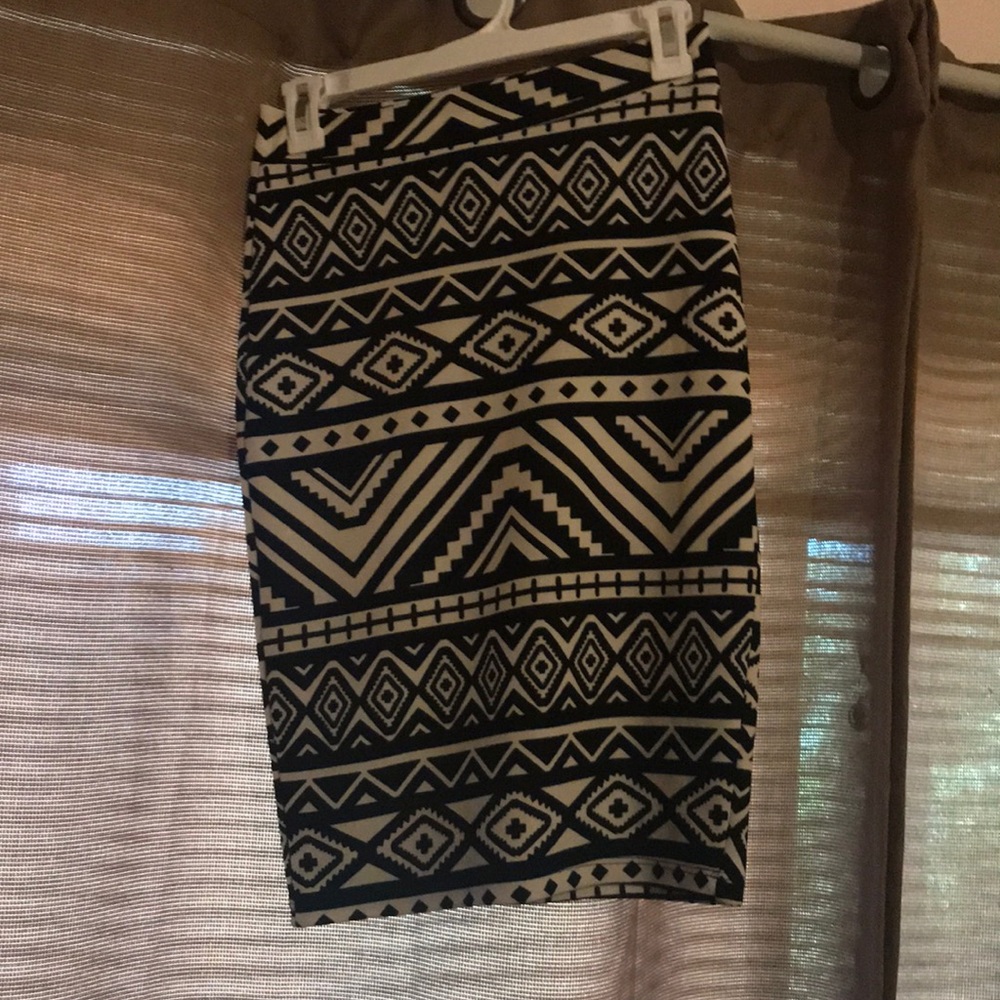 Black and white skirt